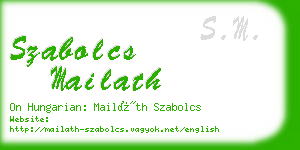 szabolcs mailath business card